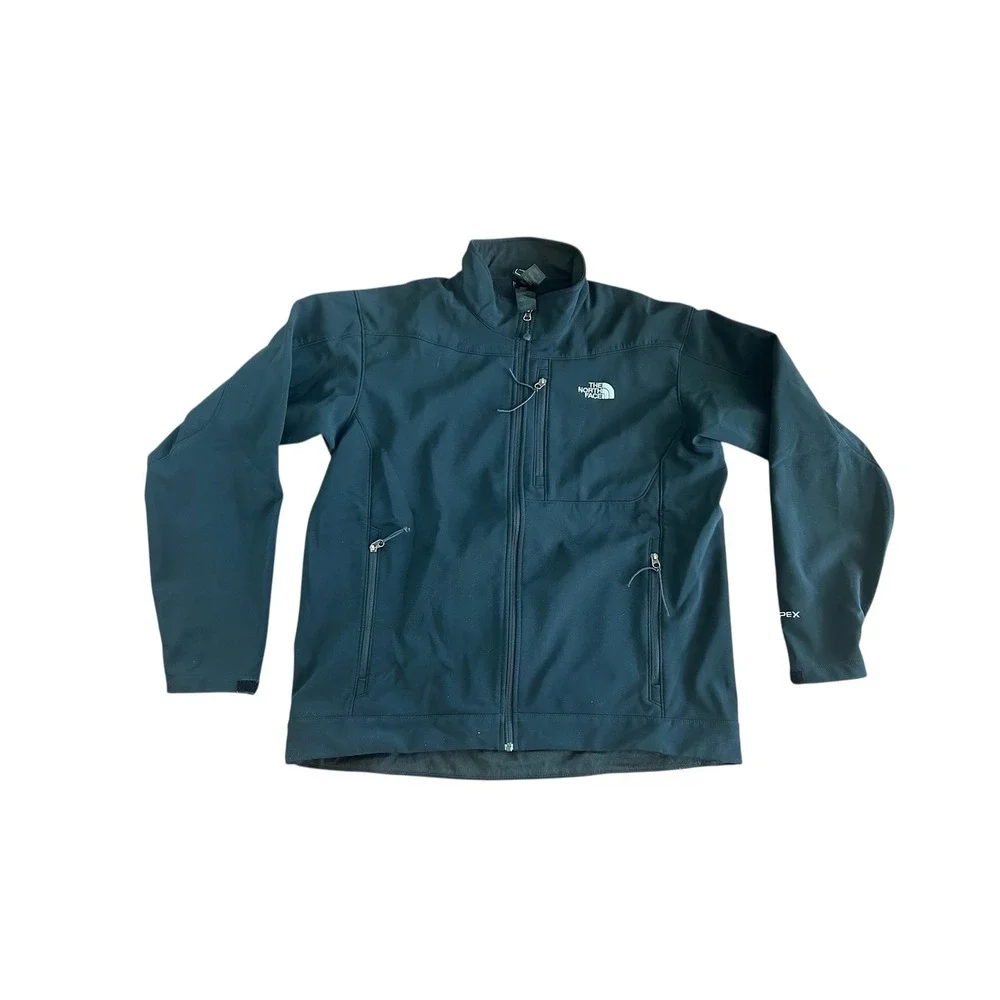 The‎ North Face Apex Bionic Softshell Jacket Mens XL Black Full Zip Windbreaker
